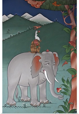 This mural is common to many monasteries