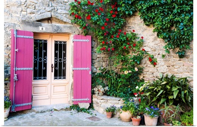 Traditional architecture in Aigne village, Languedoc-Roussillon, France