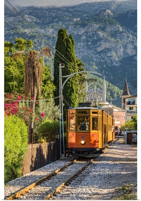 Tranvia de Soller heritage tramway, Soller, Majorca, Balearic Islands, Spain