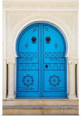 Tunisia, Kairouan, Madina, Blue Door