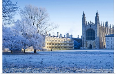 UK, England, Cambridgeshire, Cambridge, King's College Chapel in winter