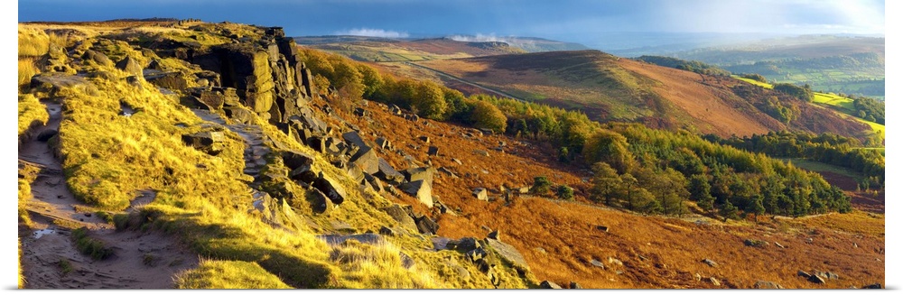 UK, England, Derbyshire, Peak District National Park, Stanage Edge