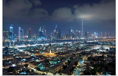 United Arab Emirates, Dubai, skyline of modern skyscrapers
