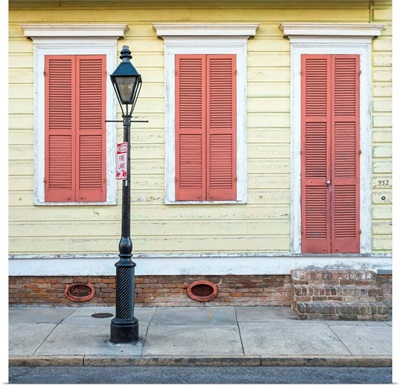 United States, Louisiana, New Orleans. Colorful doors and windows in the French Quarter
