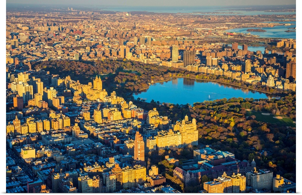 Upper West Side and Central Park, Manhattan, New York City, New York, USA.
