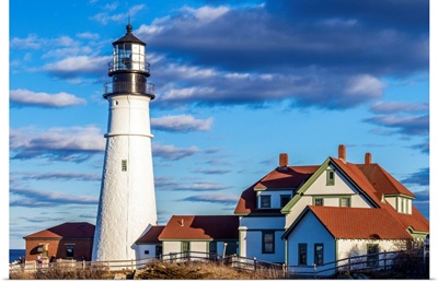 USA, Maine, Cape Elizabeth, Portland Head Light Lighthouse