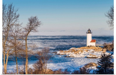 USA, New England, Cape Ann, Massachusetts, Annisquam, Annisquam Lighthouse, Winter