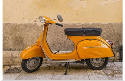 Vespa Moped, Corfu Town, Corfu, Ionian Islands, Greece