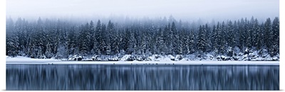 Winter At Fusine Lakes, Tarvisio, Julian Alps, Italy