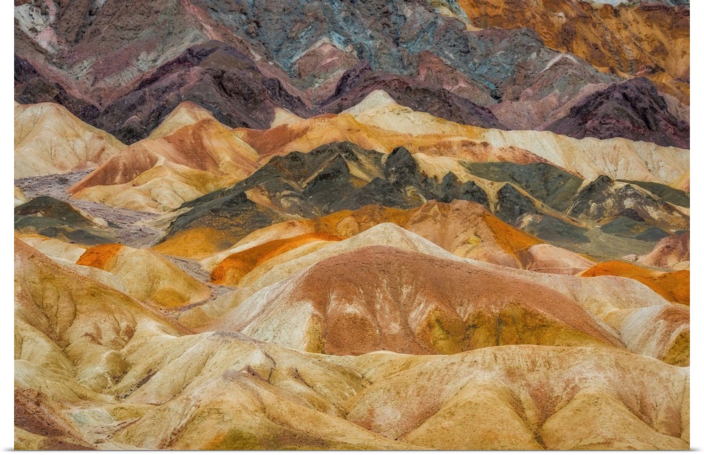 Texture and Colors In the Desert Landscape, Death Valley National Park
