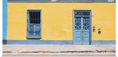 Yellow House with Blue Trim, Lima, Peru