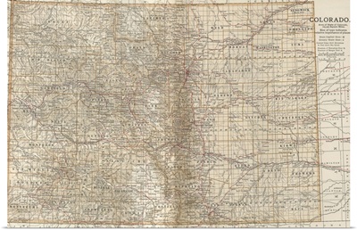 Colorado - Vintage Map