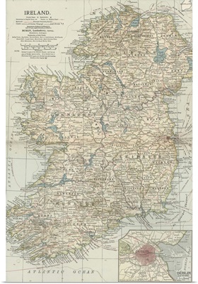 Ireland - Vintage Map