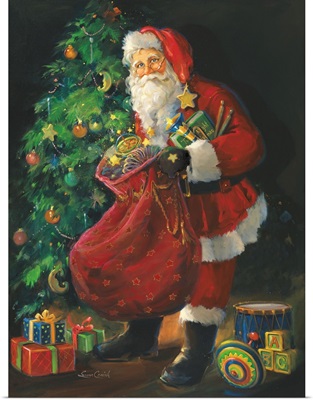 Santa Just Opening His Sack