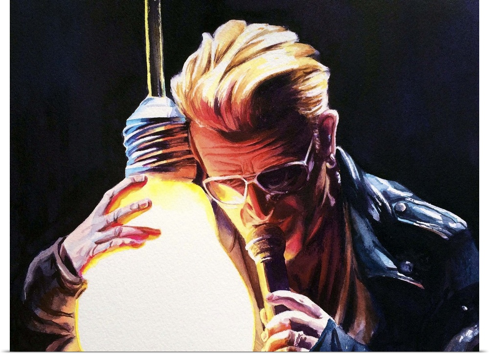 watercolor painting from U2's Innocence + Experience tour.