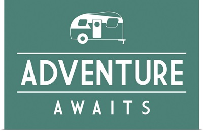 Adventure Awaits - Retro Camper