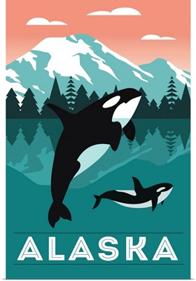 Alaska - Orca Whale & Calf