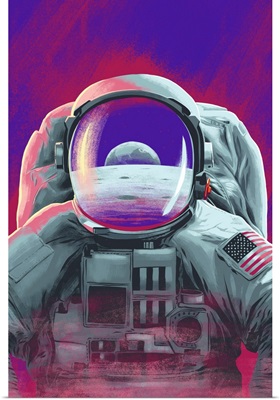 Astronaut, Moon Reflection