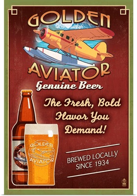 Aviator Beer, Vintage Sign