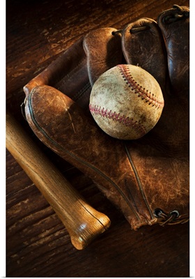 Baseball, Mitt & Bat