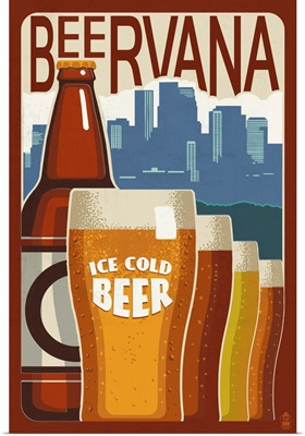 Beervana Vintage Sign - Ice Cold Beer