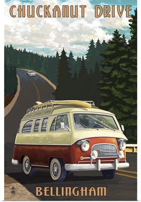Bellingham, Washington - Chuckanut Drive - Camper Van