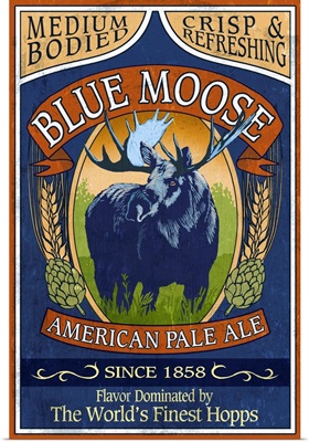Blue Moose Pale Ale, Vintage Sign