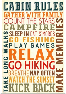 Cabin Rules Typography