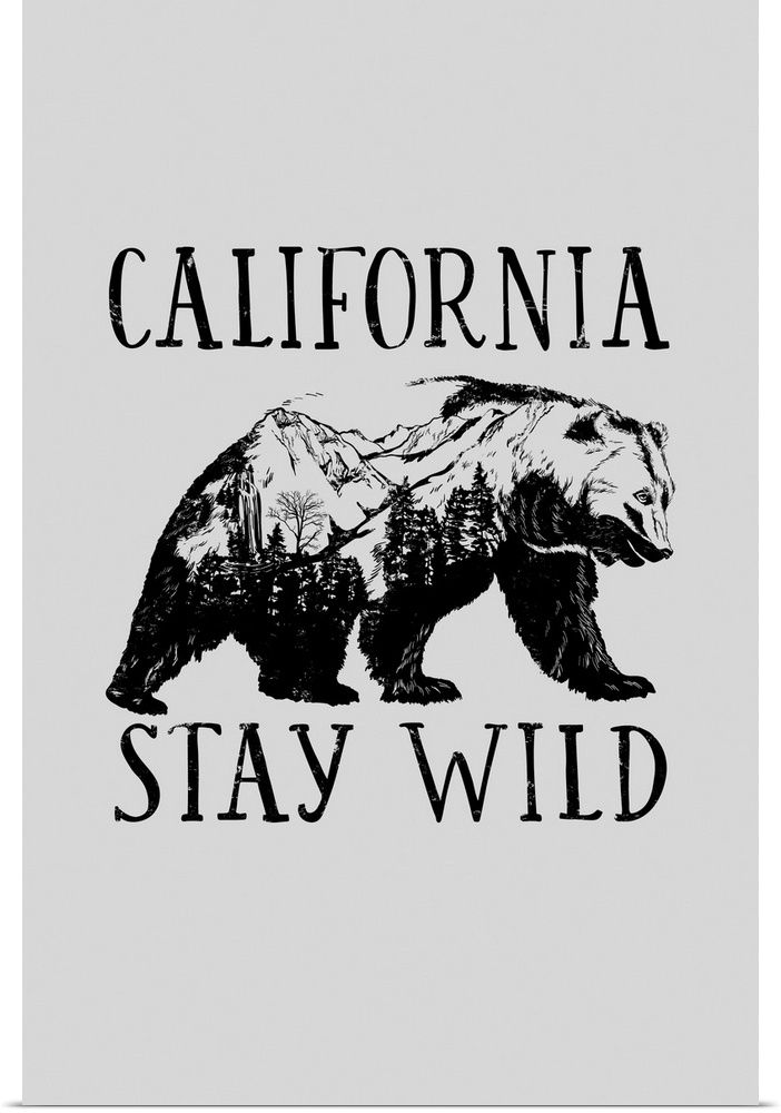 California - Stay Wild - Contour