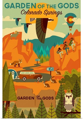 Colorado Springs, Colorado - Garden of the Gods Geometric