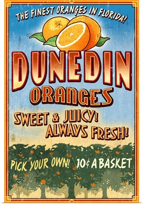 Dunedin, Florida, Orange Grove, Vinatge Sign