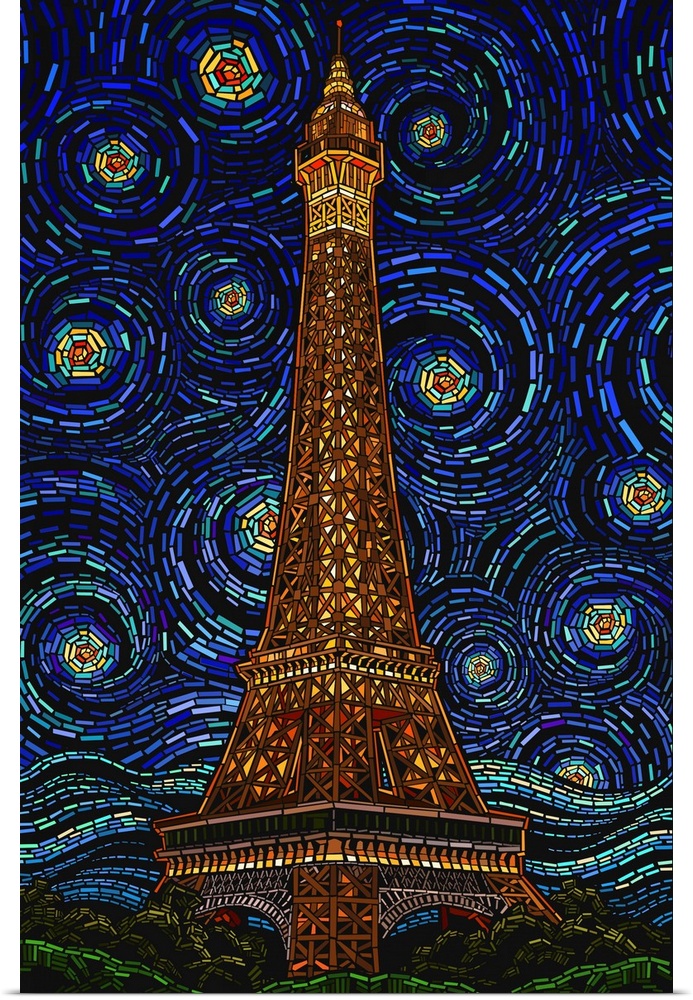 Eiffel Tower - Mosaic