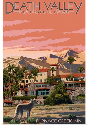 Furnace Creek Inn - Death Valley National Park: Retro Travel Poster