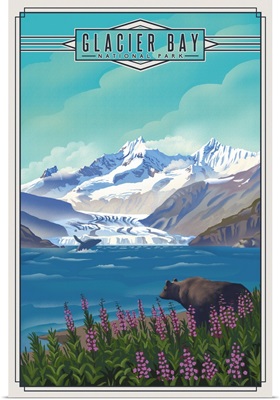 Glacier Bay National Park & Preserve, Alaska - Lithograph National Park Series