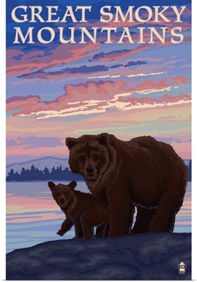 Great Smoky Mountains - Bear & Cub