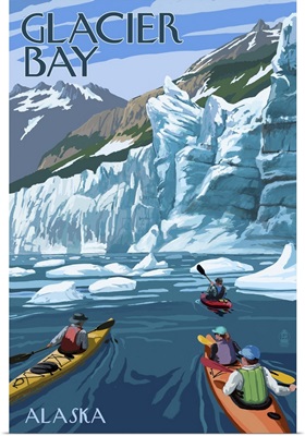 Kayakers, Glacier Bay National Park, Alaska