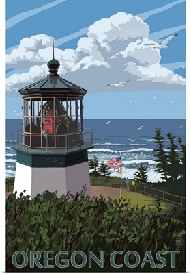 Lighthouse Scene, Oregon Coast