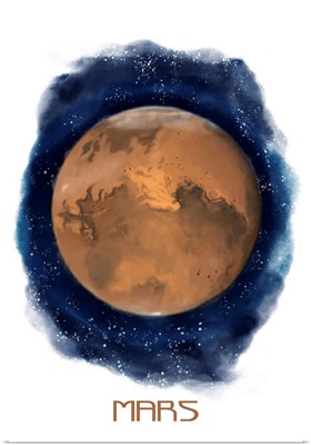 Mars - Watercolor