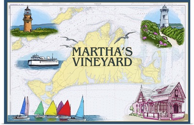 Martha's Vineyard, Nautical Chart