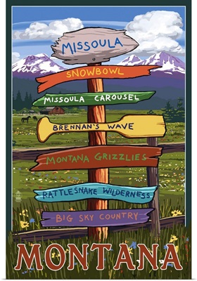 Missoula, Montana - Destination Signpost