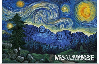 Mount Rushmore National Memorial, South Dakota - Starry Night