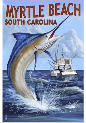 Myrtle Beach, South Carolina, Marlin Fishing Scene