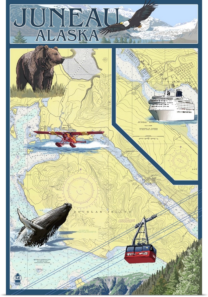 Nautical Chart, Juneau, Alaska