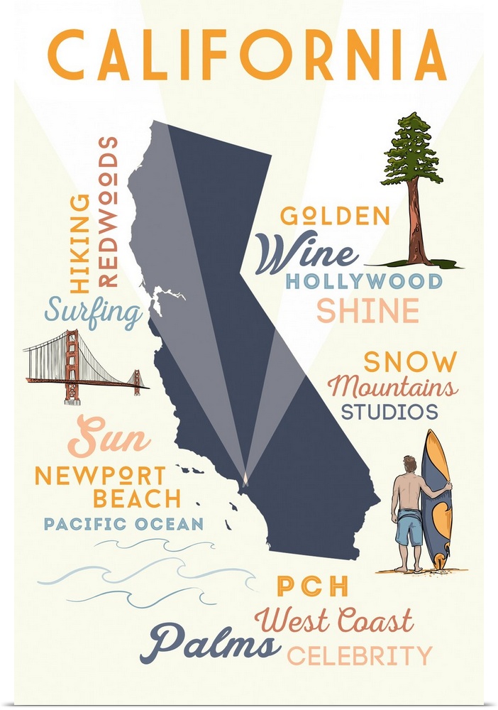 Newport Beach, California, Typography and Icons