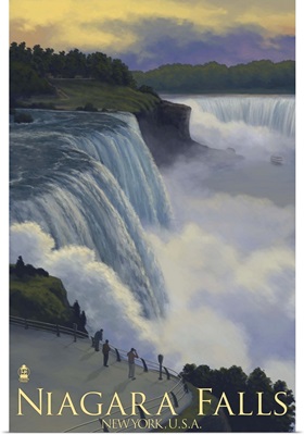 Niagara Falls, New York: Retro Travel Poster