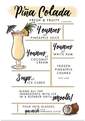 Pina Colada - Cocktail Recipe