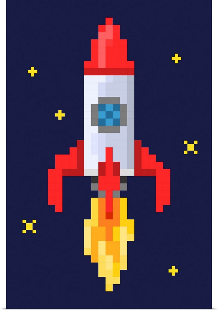 Pixel Rocket - 8 Bit