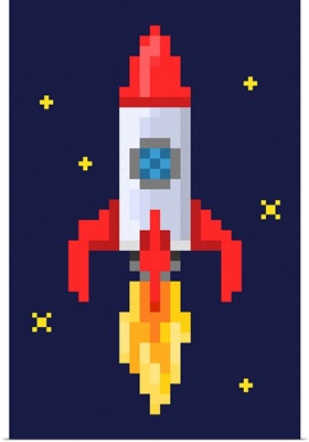 Pixel Rocket - 8 Bit