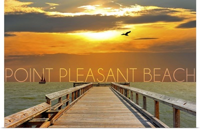 Point Pleasant Beach, New Jersey, Pier at Sunset