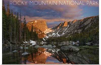 Rocky Mountain National Park, Colorado, Dream Lake Sunset